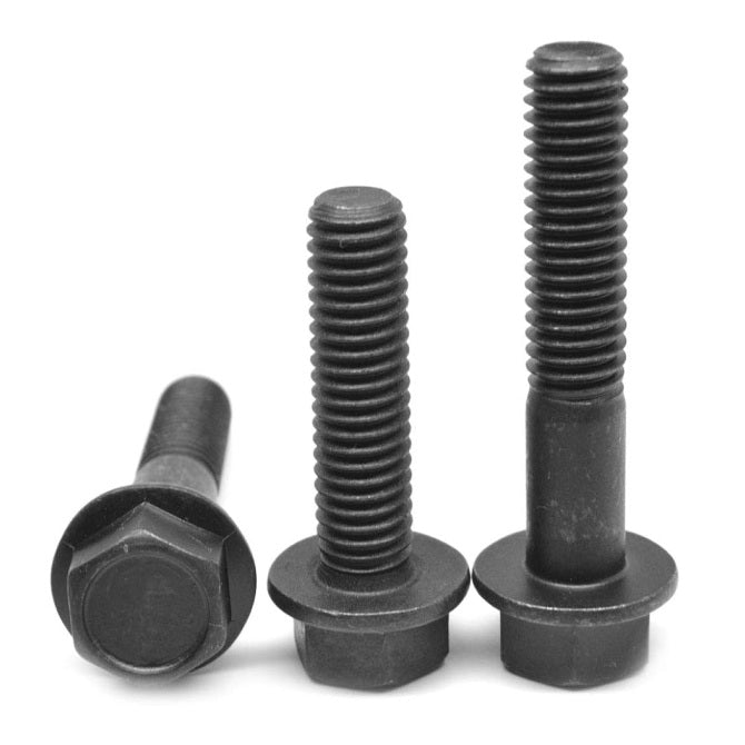 1073084 | SC064C-051-HW-NB (Per Card) --- Hex Washer Head Screws - 1/4-20 UNC - 6.35mm - 50.8 mm - Black Nylon Screw