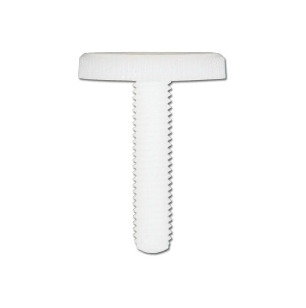 1072057 | THS064C-019-K-NY (Each) --- Thumb Screws - 1/4-20 UNC - 6.35mm - 19.05x23.81 mm Knurled - NYLATRON GS PA66 + MoS2 Screw
