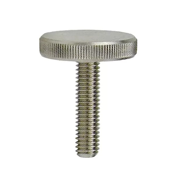 1065317 | THS060M-010-K-3 (Each) --- Thumb Screws - M6 - 6x1mm - 10x15 mm Knurled - Stainless Steel 303/304 Similar to A2, 18-8 HRB80 Screw