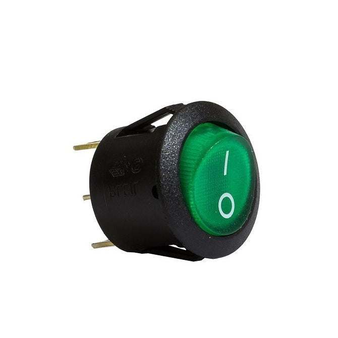 1034775 | SW-020-G (PK-2) --- Rocker Switches - Colour Green 20 - 12V/20 Amp