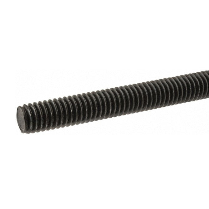 1051537 | AT040M-1000-M (Length) --- Allthread Threaded Rod - M4 - 4x0.7mm - 0.700 mm / 36.29 TPI 1000 mm - Steel