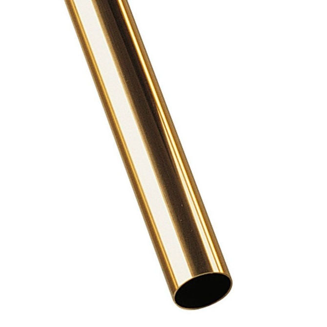 1069862 | 0T-0064-0049-0300-BR (Each) --- Round Tube - 6.35x4.88x304.8 mm - Brass