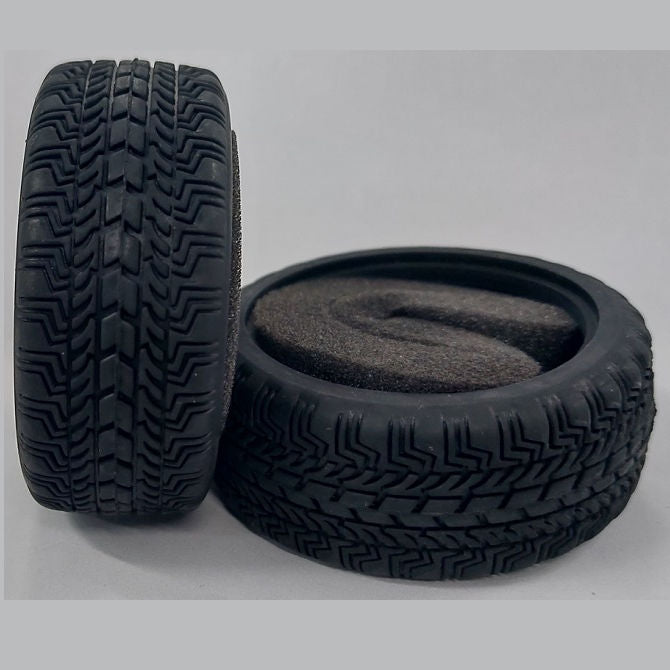 1233843 | TY-XR-063-26-OR (Per Card) --- RC Car Tyres Hobby - Type Off Road Pattern 63x26 mm Tenth Scale - Natural Rubber Tyre