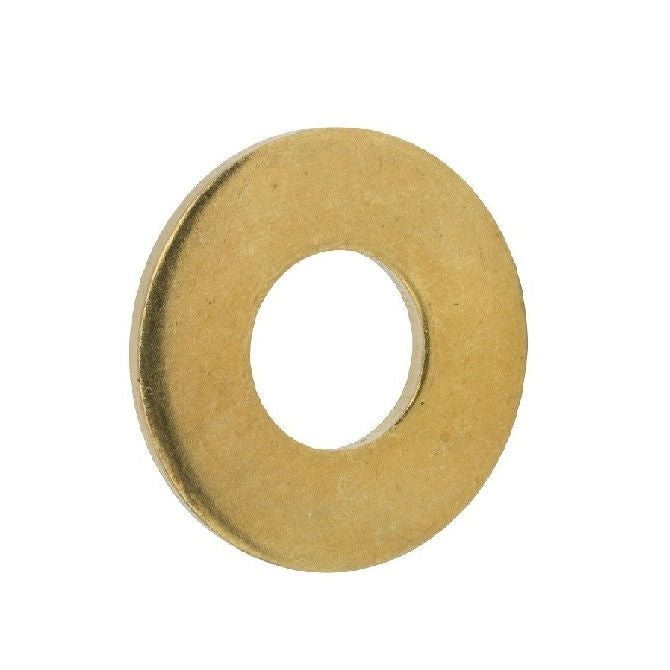 1092923 | W0095-F-022-010-BR (Pack of 100) --- Flat Washers - 9.53x22.23x1.02 mm Commercial - Brass Washer