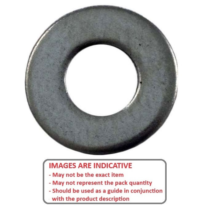 1038084 | W0016-F-004-005-S2 (100 Pcs) --- Flat Washers - 1.6x3.96x0.51 mm - Stainless Steel 302/304 Similar to A2, 18-8