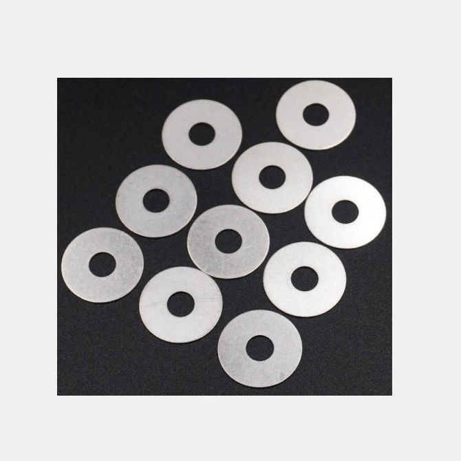 1072200 | W0060-FP-012-0200-PTU (Pack of 10) --- Flat Washers - 6x12x2 mm Commercial - PTFE Plastic Washer