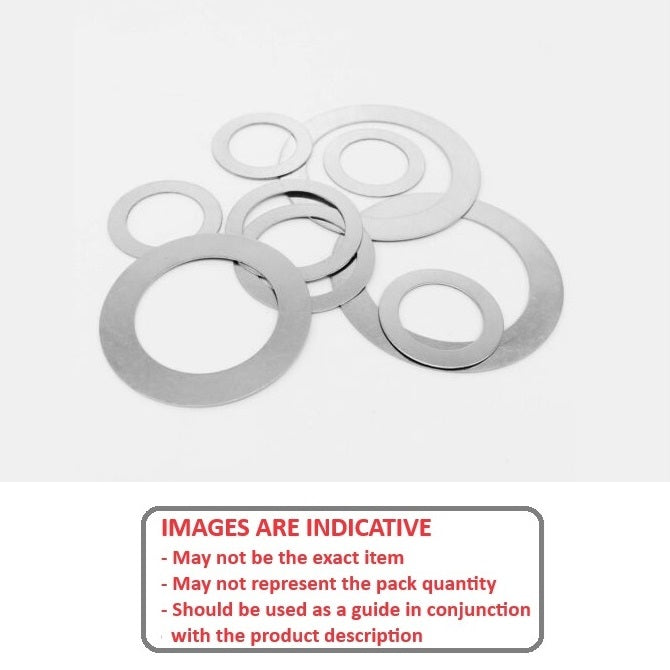 1038974 | W0020-FP-004-0008-S400 (10 Pcs) --- Flat Washers - 2x3.5x0.08 mm - Stainless Steel AISI 400 Series Heat Treated