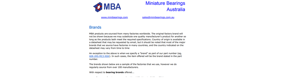 Brands Information