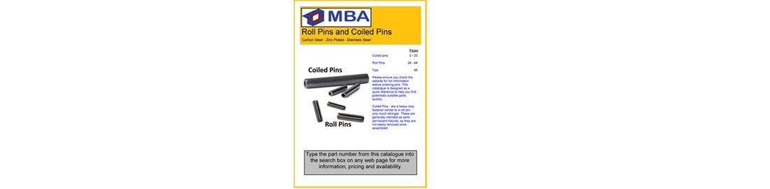 Free Roll Pins Catalogue
