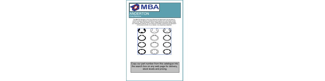 Free Cross References for Circlips & Snap Rings