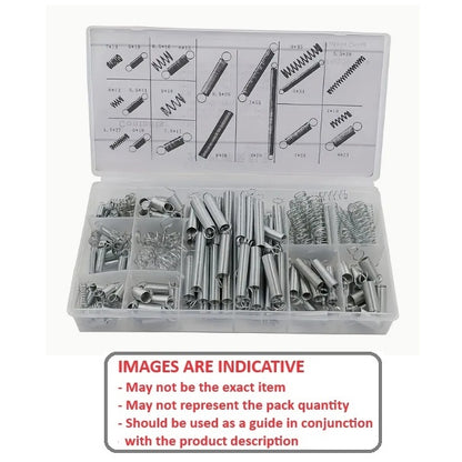 1151317 | AST-SPR-EX-COM-A-0200 (Each) --- Small Parts Assortment Kits - Selection Springs 200 - Metric Extention and Compression Springs - 20 Sizes - - Zinc Plated Steel