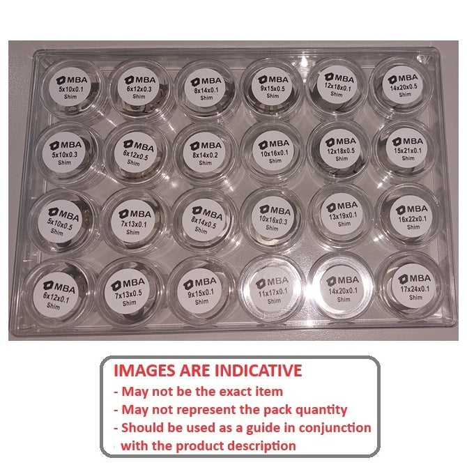 1234593 | AST-SHIM-S4-240 (Each) --- Small Parts Assortment Kits - Selection Shim Washers 240 - 10 of each size - - Metric 304 Stainless - Stainless Steel 304 Similar to A2, 18-8 HRB80
