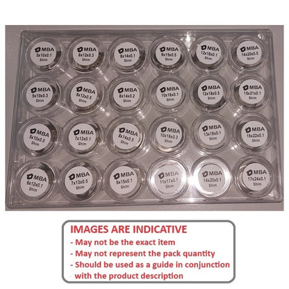 1234593 | AST-SHIM-S4-240 (Each) --- Small Parts Assortment Kits - Selection Shim Washers 240 - 10 of each size - - Metric 304 Stainless - Stainless Steel 304 Similar to A2, 18-8 HRB80