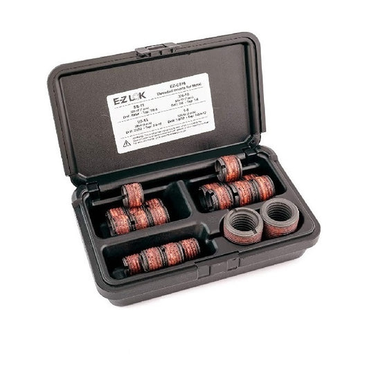 Assortments Thread Repair -  Steel Metric Internal with Imperial External - 10 off M6x1.0 -Imperial External-, 10 off M8x1.25 -Imperial External- - Steel Zinc Plated