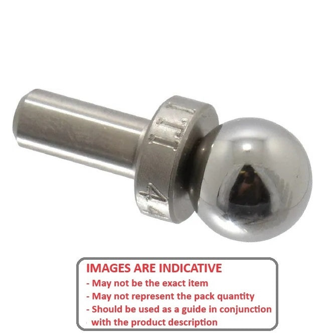 1120398 | BIN-01905-HS (Each) --- Inspection Balls - 19.05x9.525x38.862 mm - Carbon Steel Ball
