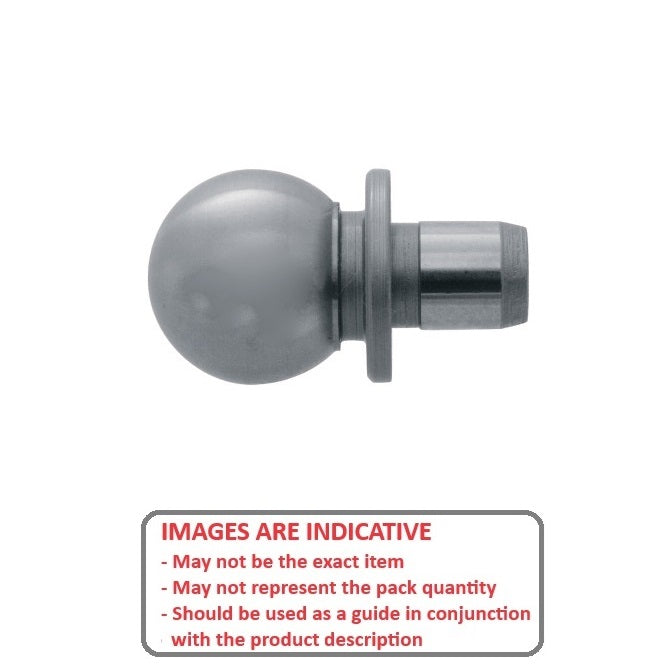 1100854 | BLTO-01270-CS-C1 (Each) --- Tooling Balls - 12.7x6.35x7.938 mm One Piece - Carbon Steel Ball