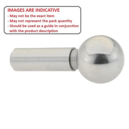 1100901 | BLTO-01270-CS-1-B (PK-100) --- Tooling Balls - 12.7x6.35x38.1 mm One Piece - Carbon Steel Ball
