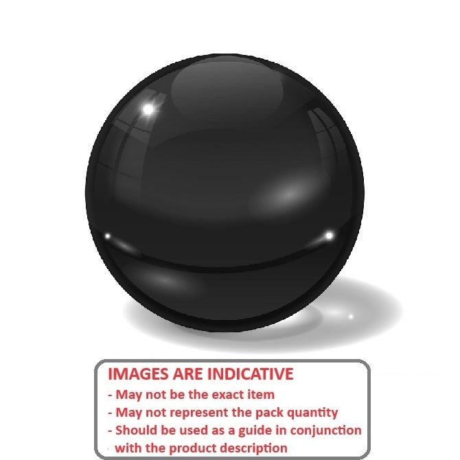 1046104 | BL-00318-BG-G25 (PK-5) --- Glass Balls - 3.175 mm Black Glass - AFBMA Grade 25 Fused Silica Ball