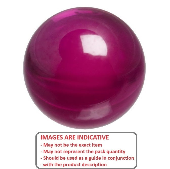 1064436 | BL-00556-RY-G25 (PK-5) --- Ceramic Balls - 5.556 mm Synthetic Ruby - AFBMA Grade 25 Ball