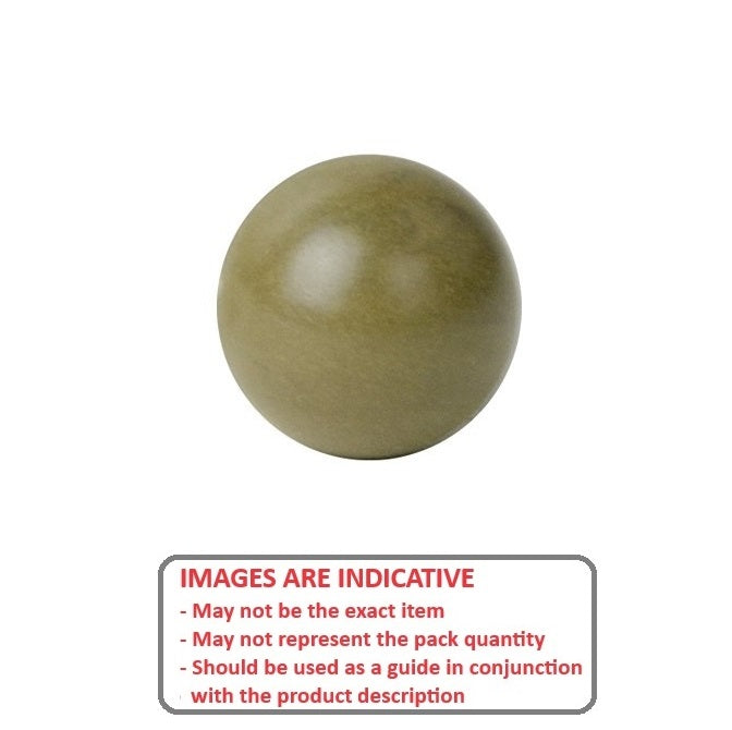 1087801 | BL-00953-TO (Each) --- Plastic Balls - 9.53 mm Torlon - Polyamide-imide - - Grade II Ball