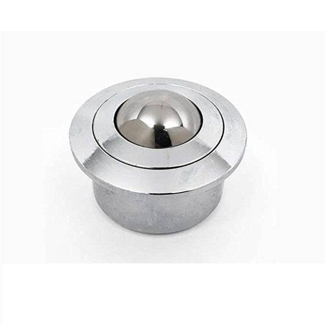 Flange Mount Ball Transfer Units - 350 kg - 13.8x45 mm - Chrome hardened and Zinc Plated Mild Steel
