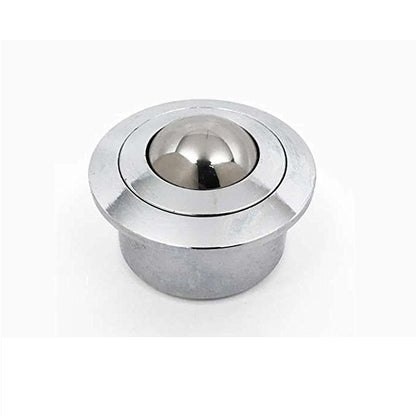 Flange Mount Ball Transfer Units - 350 kg - 13.8x45 mm - Chrome hardened and Zinc Plated Mild Steel