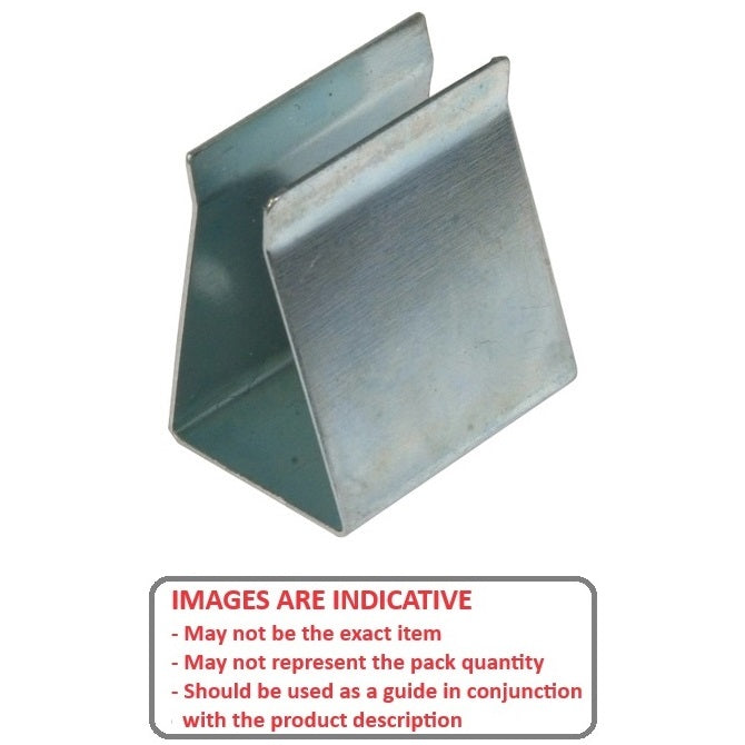 1000025 | BAT-HOL-9V-CN (PK-2) --- Holders Battery Accessories - 9V Metal Clip - No Terminals 9V Battery - 23 x 26 x 17 - Steel