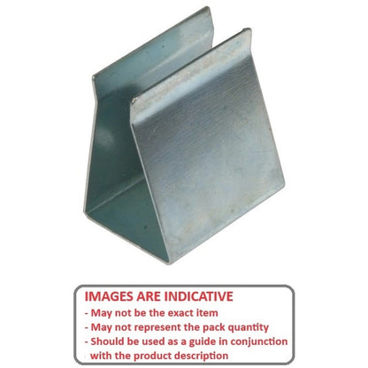 1000025 | BAT-HOL-9V-CN (PK-2) --- Holders Battery Accessories - 9V Metal Clip - No Terminals 9V Battery - 23 x 26 x 17 - Steel
