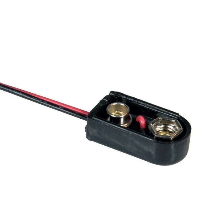 1000089 | BAT-HOL-9V-SCQ (PK-2) --- Holders Battery Accessories - 9V Snap On 9V Battery - - - Plastic