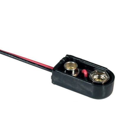 1000089 | BAT-HOL-9V-SCQ (PK-2) --- Holders Battery Accessories - 9V Snap On 9V Battery - - - Plastic