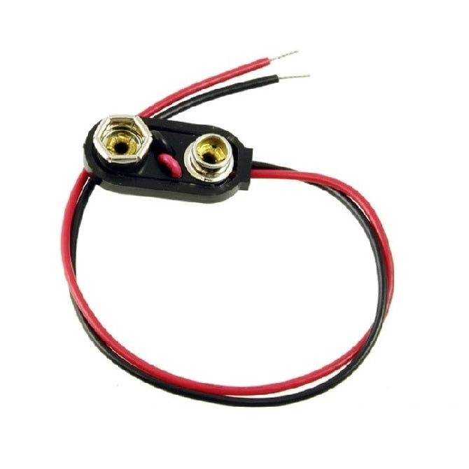 Holders Battery Accessories -  9V Snap On 9V Battery  - Plastic
