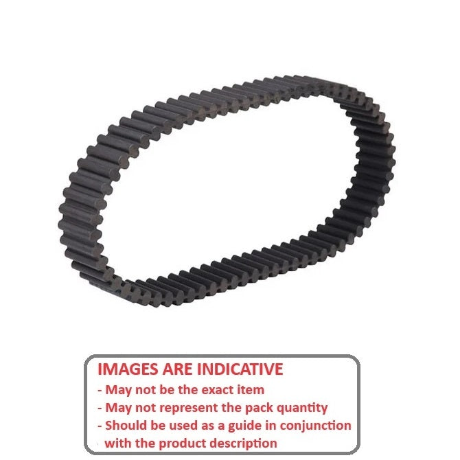1193760 | BD-080G-0110-0120-NFB (Each) --- Timing 8mm Pitch Belts - 110 tooth - 880 mm - 12  - Nylon Covered Neoprene Rubber with Fibreglass GT2 or Carbon Fibre GT3 Cords Belt
