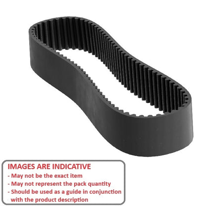 1149450 | B-020G-0038-0090-NFB --- Timing 2.000mm Pitch Belts - 38 tooth - 76x9 mm - Nylon Covered Neoprene Rubber with Fibreglass GT2 or Carbon Fibre GT3 Cords