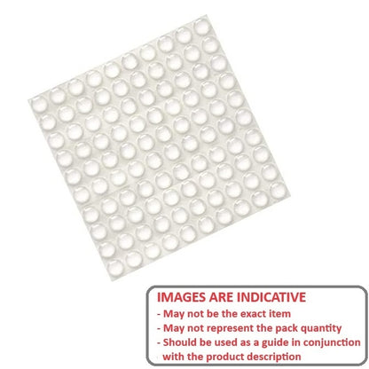 1232876 | RSB-20RS (Sheet) --- Polyurethane Self Adhesive Bumpers - Type Cylindrical 12.7x3.556 mm - Polyurethane Bumper