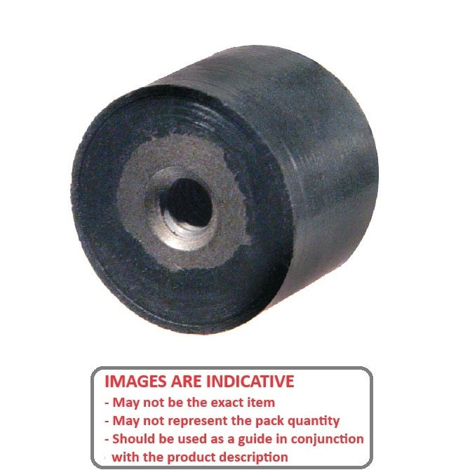 1120626 | AU-620RS (Each) --- Cylindrical Counterbored Bumpers - 19.05x19.05x6.35 mm - Polyurethane 60A Bumper