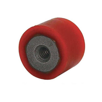 Cylindrical Female Thread Bumpers - 31.75x25.4 mm - 1/4-20 UNC -6.35mm- - Polyurethane
