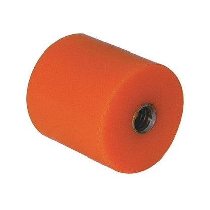 1164437 | AU-813RS (PK-4) --- Cylindrical Female Thread Bumpers - 50.8x31.75 mm - 3/8-16 UNC - 9.53mm - - Polyurethane Bumper