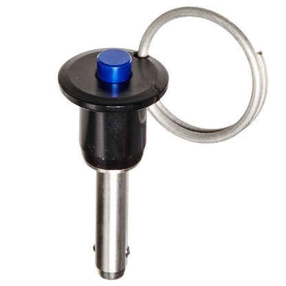 1094570 | BLP-095-0127-BT-S4 (Each) --- Ball Lock Pins - 9.53x12.7 mm - 304 Stainless Steel Shank / Aluminium Handle Button Handle Pin
