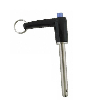 1088372 | BLP-095-0762-LI-S17 (Each) --- Ball Lock Pins - 9.53x76.2 mm - 17-4 PH Stainless L-Handle Industrial Stainless Steel Pin