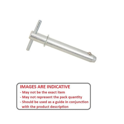 1113064 | BLP-159-1016-TSH-C (Each) --- Ball Lock Pins - 15.88x101.6 mm - Carbon Steel Shoulder Type Pin