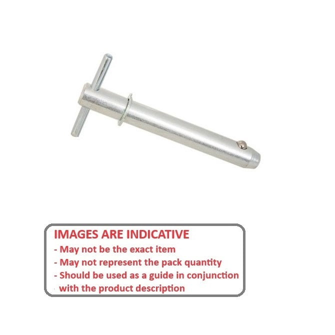 1102435 | BLP-127-0254-TSH-C (Each) --- Ball Lock Pins - 12.7x25.4 mm - Carbon Steel Shoulder Type Pin