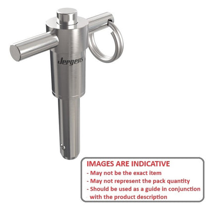 1101176 | BLP-127-0127-THD-S17 (Each) --- Ball Lock Pins - 12.7x12.7 mm - 17-4 PH Stainless No Shoulder Pin