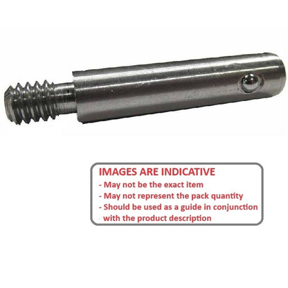 1078158 | BLP-079-0381-THR-S3 (PK-50) --- Ball Lock Pins - 7.94x38.1 mm - 303 Stainless Steel Threaded End Stainless Steel Pin