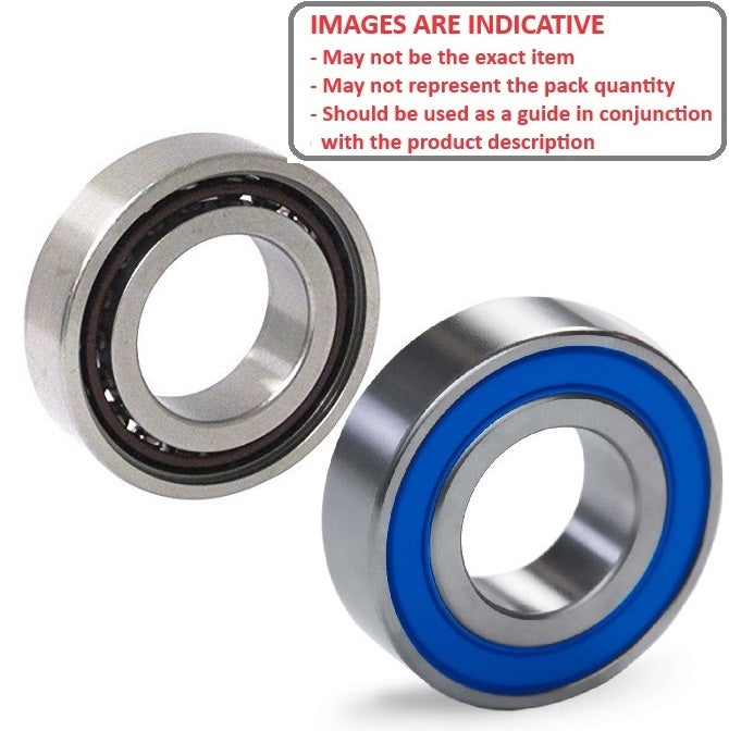 1098190 | 6901-T9H-RB-ACO-ECO (Each) --- Single Row Ball Bearings - 12x24x6 mm Unflanged - Chrome Steel SAE 52100 - High Speed Polyamide Cage Bearing