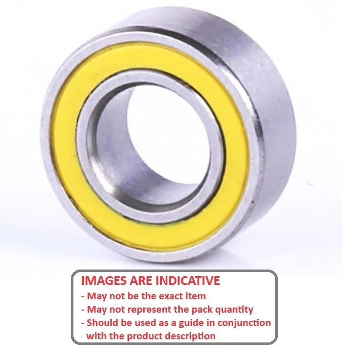 1104841 | SMR2413-CSN-2RY-ECO (Each) --- Single Row Ball Bearings - 13x24x6 mm Unflanged - Stainless Steel AISI 440C - Ceramic Si3N4 Balls Bearing