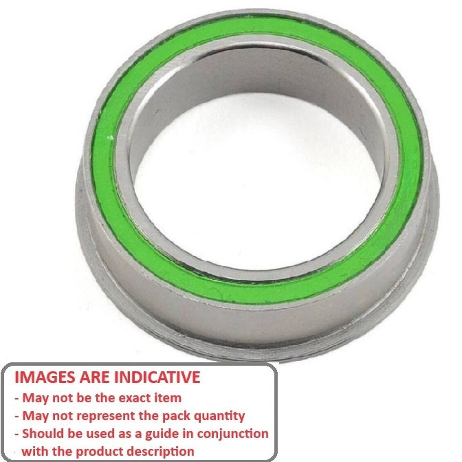 1060702 | FMR115-2RG-ECO (Each) --- Single Row Ball Bearings - 5x11x4 mm Flanged - Chrome Steel SAE 52100 Bearing