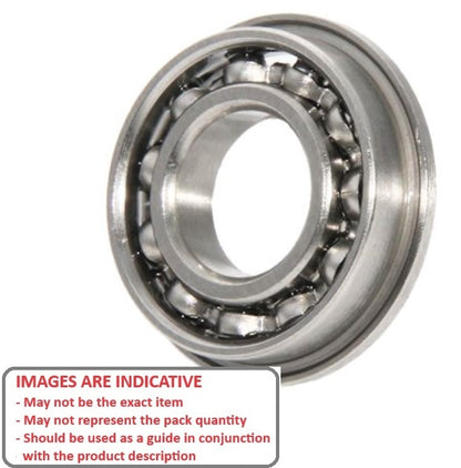 1049859 | SFR155-MC34-GR5-R-L23 (PK-20) --- Single Row Ball Bearings - 3.969x7.938x2.779 mm Flanged - Stainless Steel AISI 440C Bearing