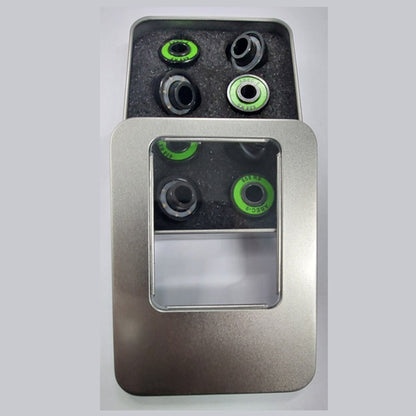 1231187 | W608-1-RG-SKATE-PK8 (PK-8) --- Skate Board and Skating Bearings - For general skating Extended inner ring one side - SET OF 8 Bearings - 8x22x7 inner width 12.5 - - Chrome Steel / Nylon Cage Bearing