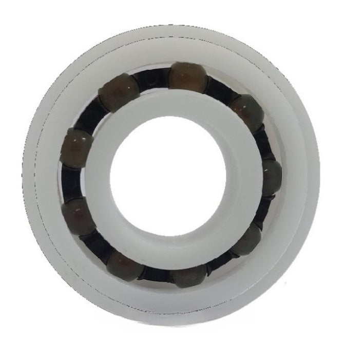Plastic Bearings - 3.175x12.7x3.969 mm / 14.224 mm - Acetal with Glass Balls