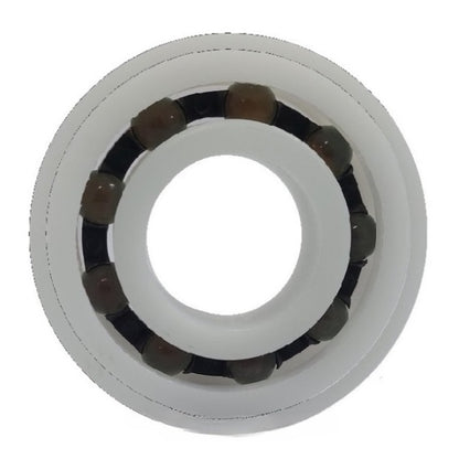 Plastic Bearings - 3.175x12.7x3.969 mm / 14.224 mm - Acetal with Glass Balls